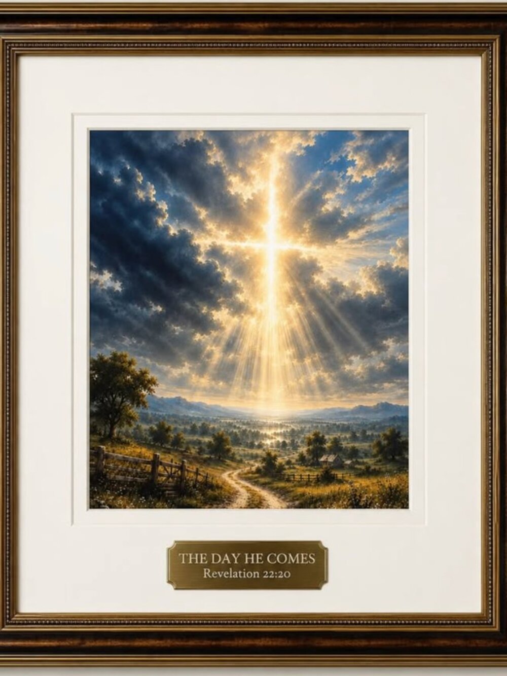 The Day He Comes 8x10  Unframed Christian Fine Art Print with Devotional